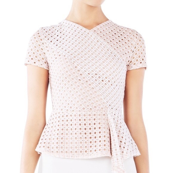BCBGMaxAzria Tops - NWT bcbg maxazria | kaleigh lace peplum top